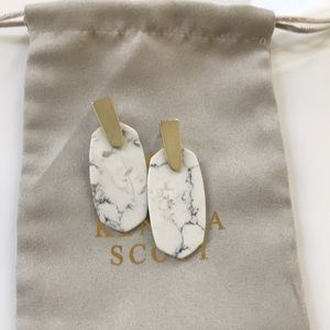 Kendra Scott White Howlite Aragon Earring